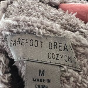Barefoot Dreams CozyChic Plush Light Gray loungewear sweater